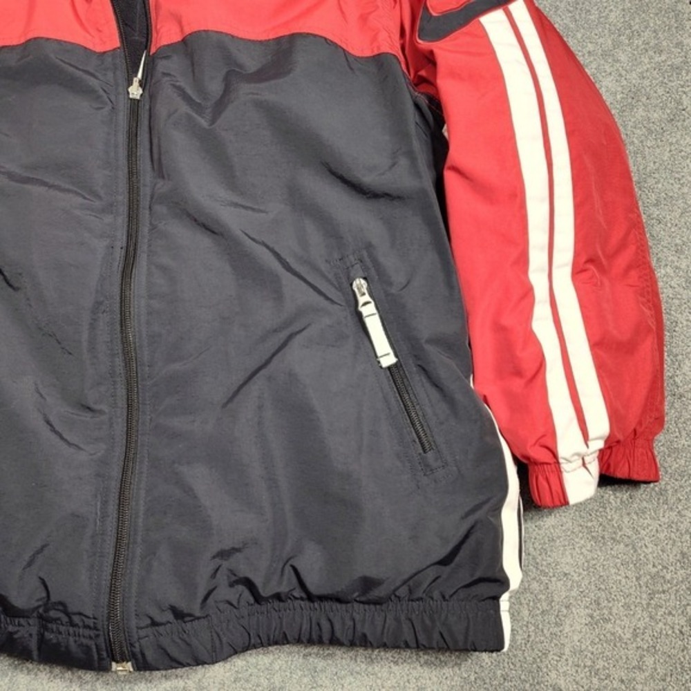 Nike Reversible Red Black Fleece Track Jacket Men's‎ Large Zip Up - Picture 12 of 15